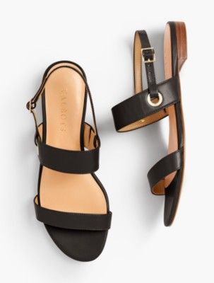 Keri Double Strap Sandals - Soft Nappa | Talbots