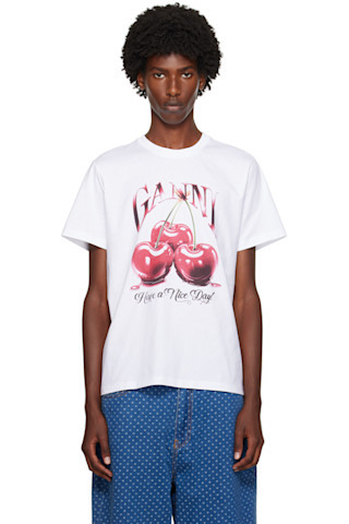 White Cherry Relaxed T-Shirt | SSENSE