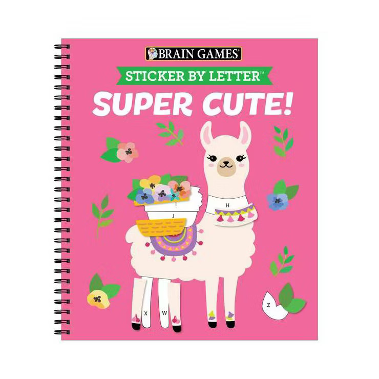 Brain Games - Sticker by Letter: Super Cute!- by Publications International Ltd & Brain Games & N... | Target