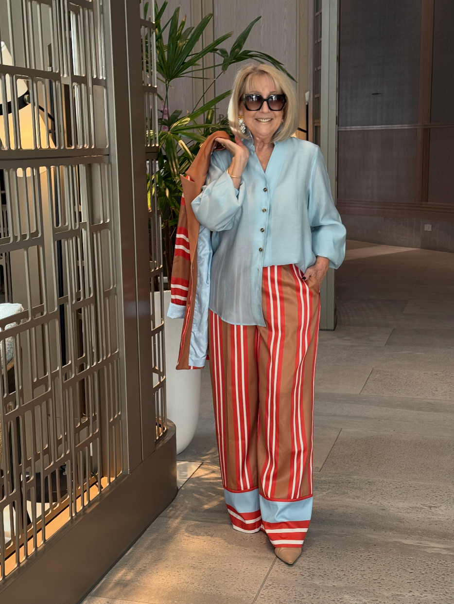 I absolutely LOVE this bold and fun striped suit from Never Fully Dressed! 💗💚

As a matching set, it's a real head-turner and perfect for those moments when you want to make a statement.

But what I love most is how versatile it is. Wear the pants with a simple white shirt for a fresh, effortless look, or pair the jacket with plain trousers or jeans to let it shine without feeling too bold.

Sometimes the best investment pieces are the ones that give you multiple outfits in one. Would you wear it as the full set, or would you style the pieces separately? 🤍 

 #LTKaustralia #LTKover50style