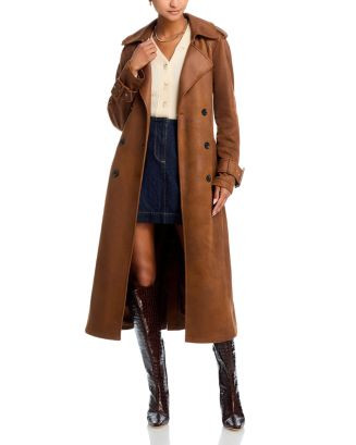 Avec Les Filles Faux Leather Trench Coat Back to results -  Women - Bloomingdale's | Bloomingdale's (US)
