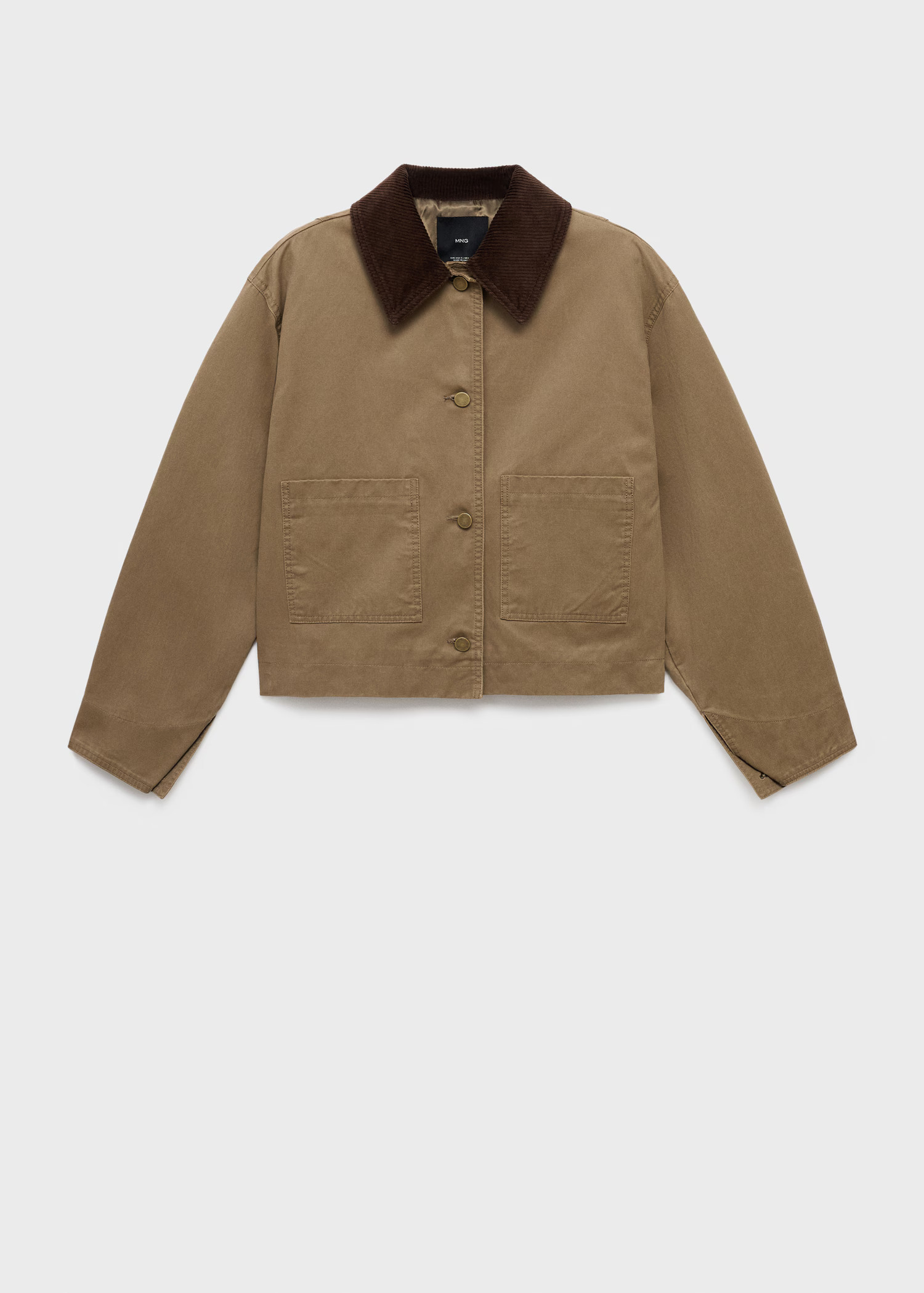 Denim barn jacket with corduroy collar | Mango (US/MX/AU)