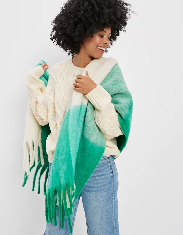 AE Plaid Blanket Scarf | American Eagle Outfitters (US & CA)