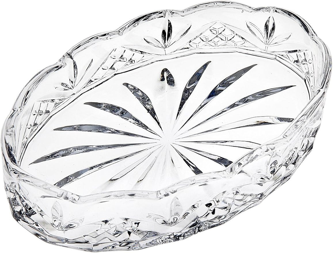 Godinger Soap Dish, Bar Soap Holder, Glass Soap Tray, Dublin, Bathroom Decor | Amazon (US)