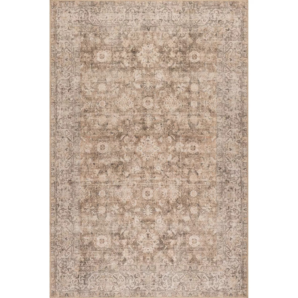 Nuloom Hillstone Collection Traditional Vintage Medallion Indoor Area Rug | Target