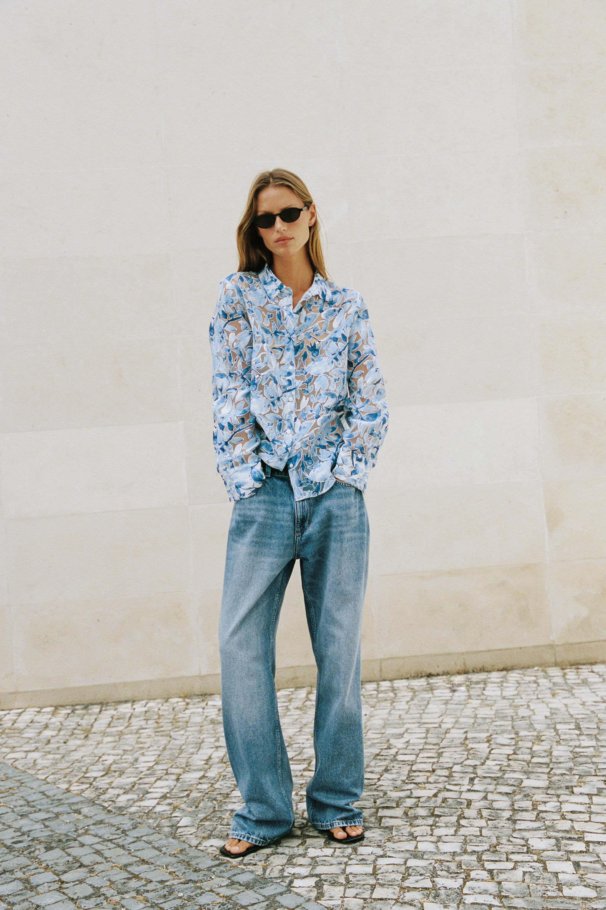 FLORAL PRINT MIXED SHIRT | Zara US