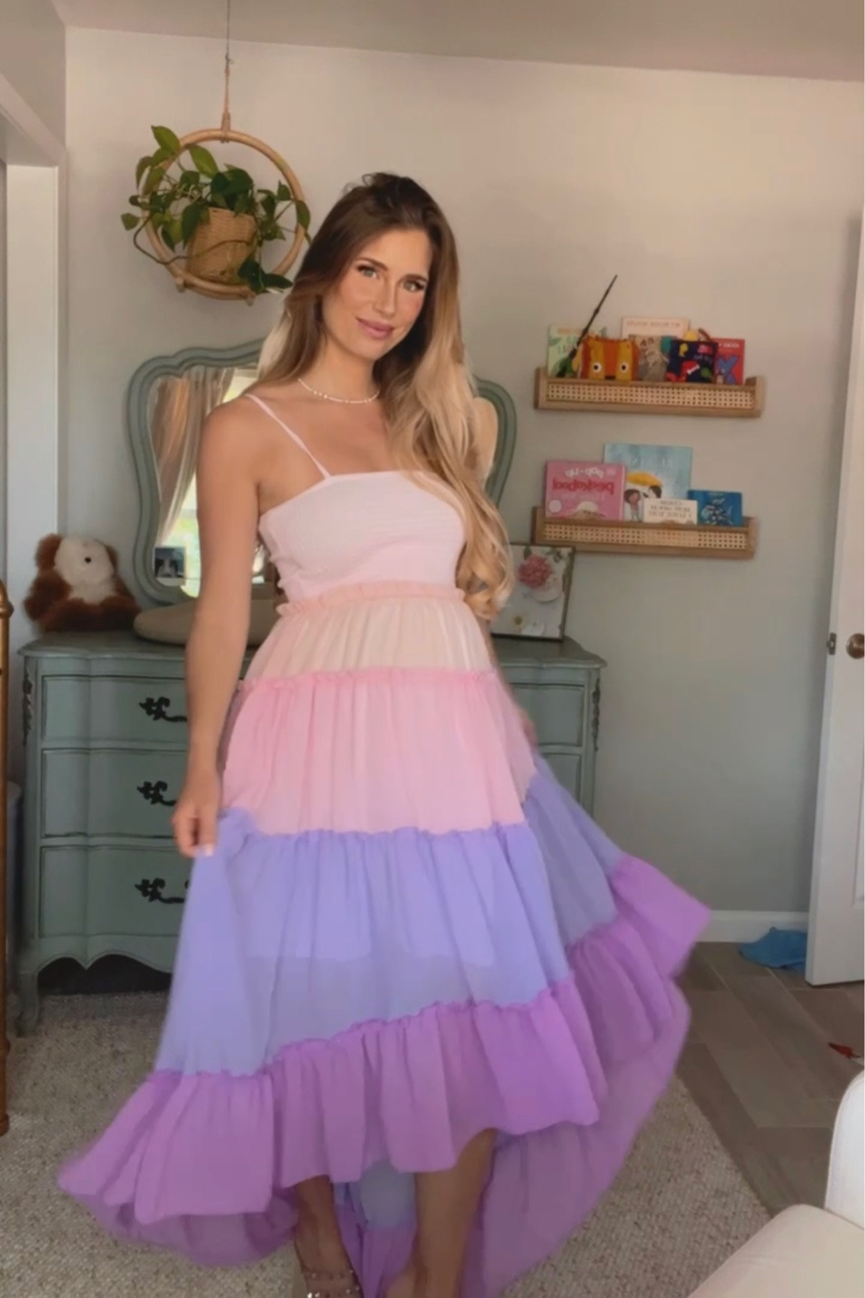 Such a cute fun dress for summer! I am wearing a small, am 33 weeks pregnant, and am 5’5”. I would order your regular size! 

#LTKbump #LTKbaby #LTKunder50