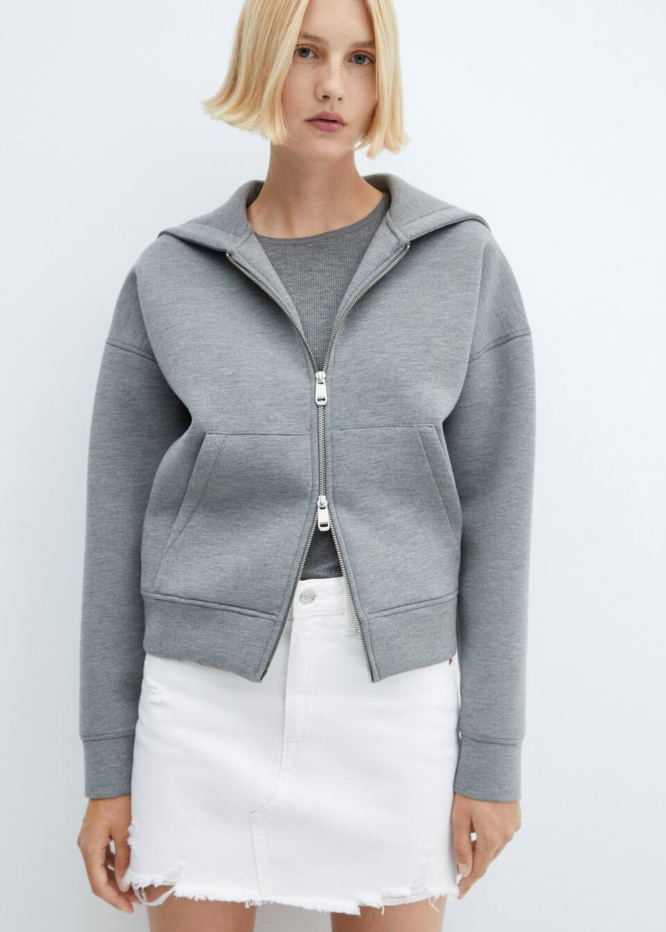 Denim mini-skirt -  Women | Mango USA | MANGO (US)