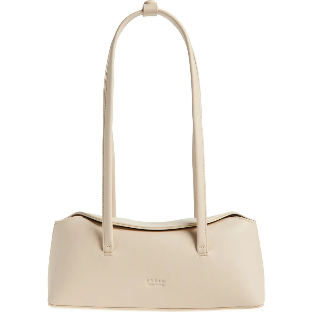Freja New York Mini Chrystie Faux Leather Shoulder Bag in Oat at Nordstrom | Nordstrom