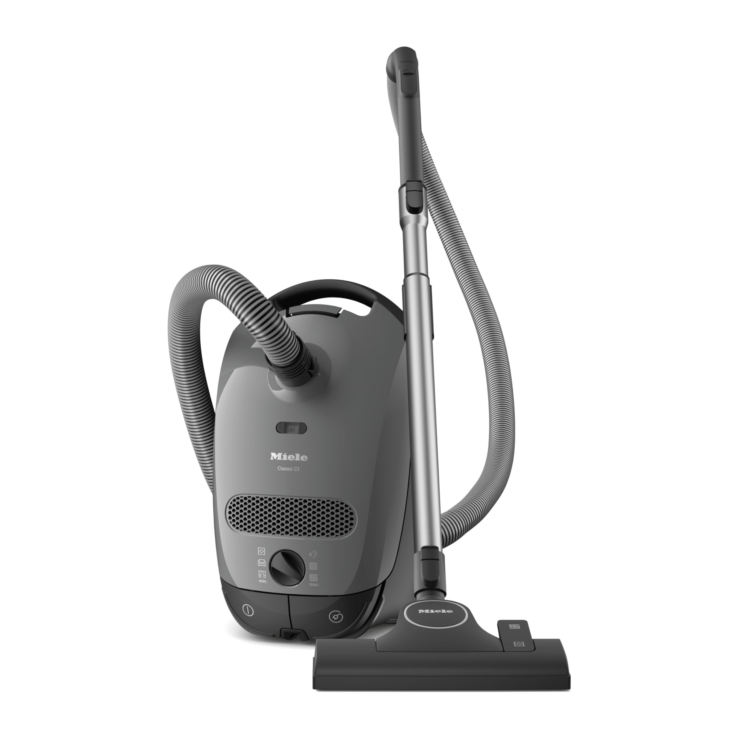 Miele Classic C1 Pure Suction Bagged Canister Vacuum, Graphite Grey - Portable, Household | Amazon (US)