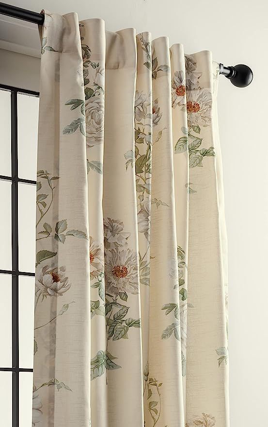 Maison d' Hermine Villette-Dove 100% Cotton Curtain One Panel for Living Rooms Bedrooms Offices T... | Amazon (US)