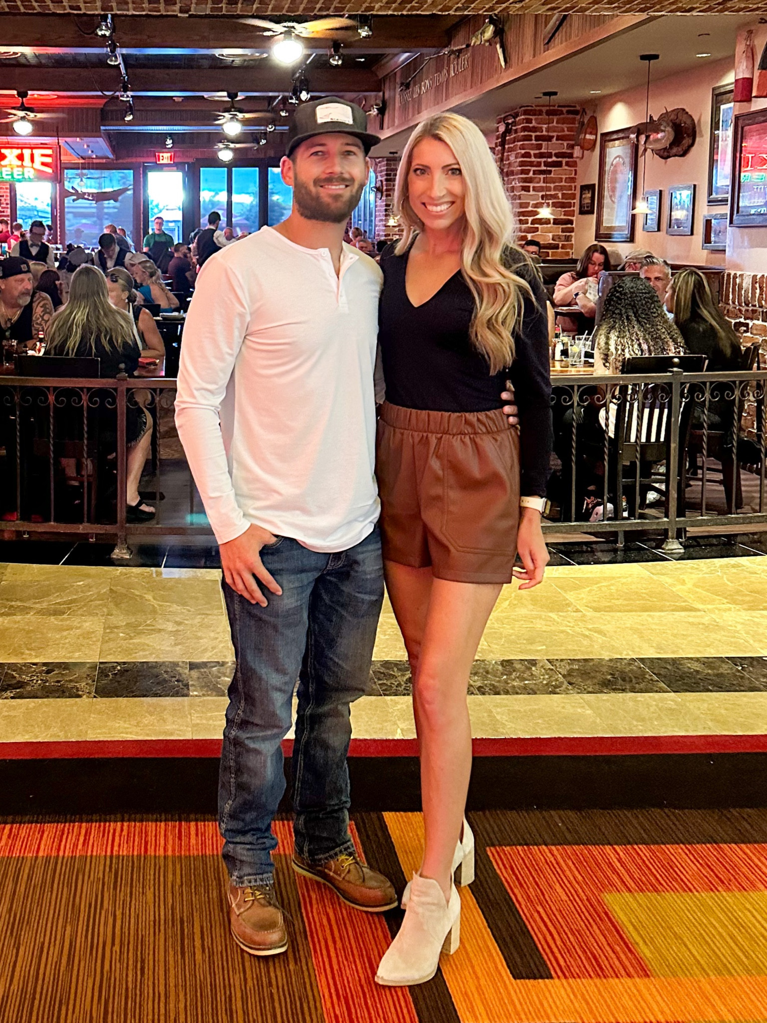 Obsessed with these leather shorts! Wearing size Small, but could probably wear XS too. Date night outfit, fall outfit, leather shorts outfit, black bodysuit, suede booties, men’s outfit, men’s fall outfit, men’s jeans, men’s boots, game day outfit, thanksgiving outfit. Callie Glass @glass_alwaysfull 

#LTKFind #LTKmens #LTKSeasonal