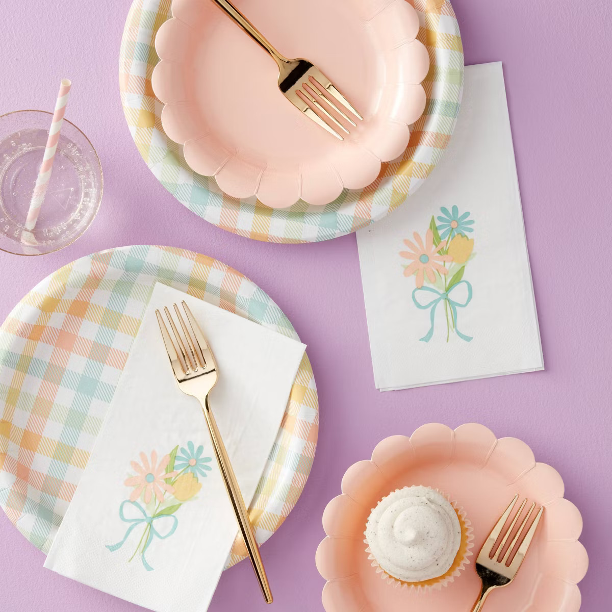 30ct Easter Floral Bouquet Guest Towe - Spritz™ | Target