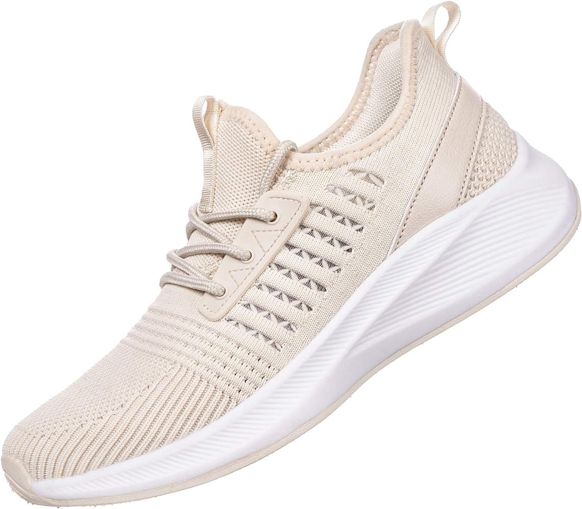 Women Walking Running Shoes - Lightweight Breathable Knit Athletic Sneakers for Workout | Amazon (US)