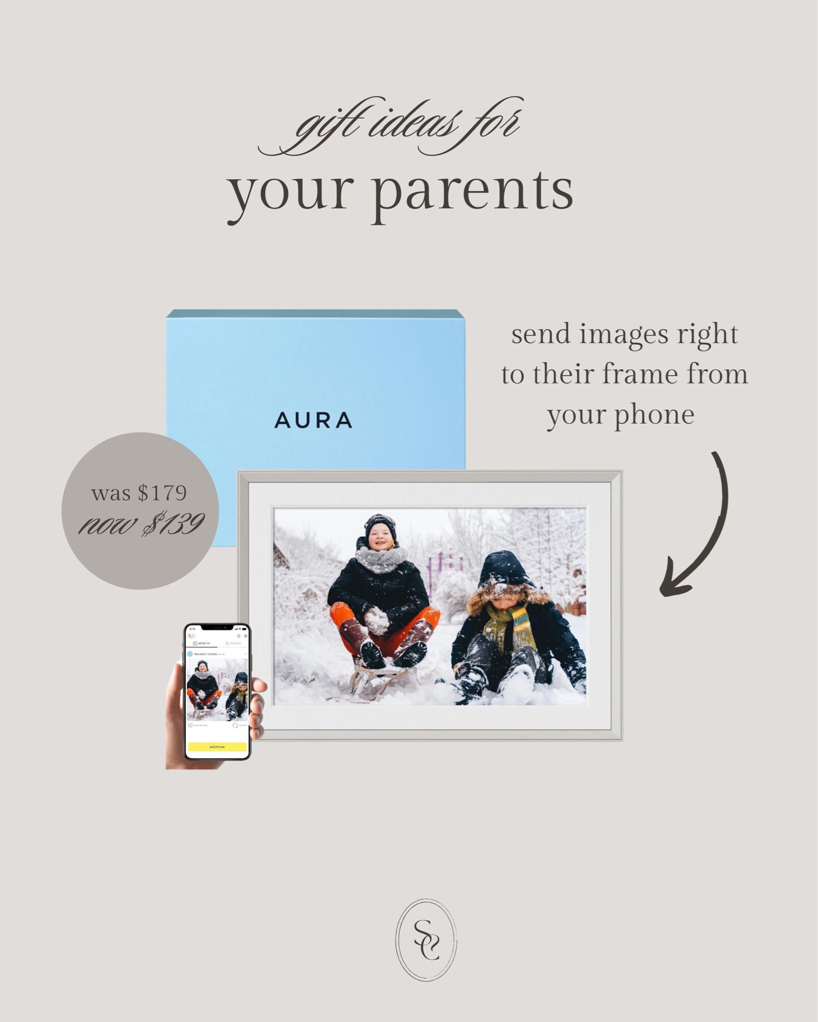 Great gift for your parents! Anyone in the family can send photos straight to their frame from your phones!

#giftsforgrandparents #giftsformom #giftsfordad #giftguideforparents 

#LTKGiftGuide #LTKHoliday #LTKOver40