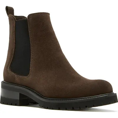 La Canadienne Cye City Dry™ Waterproof Chelsea Boot in Black Suede at Nordstrom, Size 8 | Nordstrom