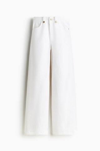 H & M - Wide High Jeans - White | H&M (UK, MY, IN, SG, PH, TW, HK)
