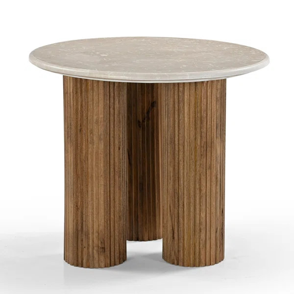 Hayden - Modern Marble Round End Table | Wayfair North America