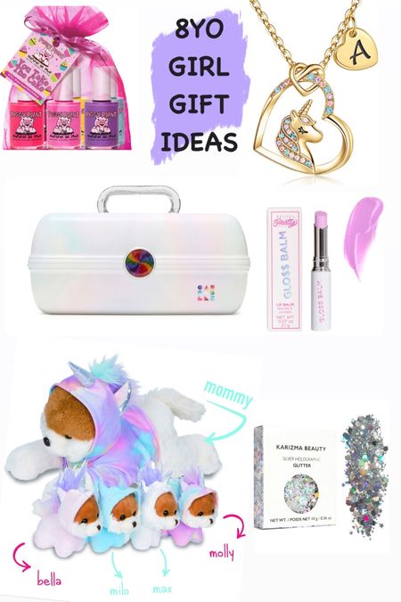 All things girly and fun for your girls under 10! Mabel has had this little doggy / unicorn set on her wishlist since her birthday! 

Caboodles, clean makeup, clean nail polish, glitter of course! 

#LTKGiftGuide #LTKHoliday #LTKSeasonal