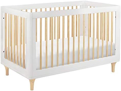 Babyletto Lolly 3-in-1 Convertible Crib with Toddler Bed Conversion Kit in White/Natural, Greengu... | Amazon (US)