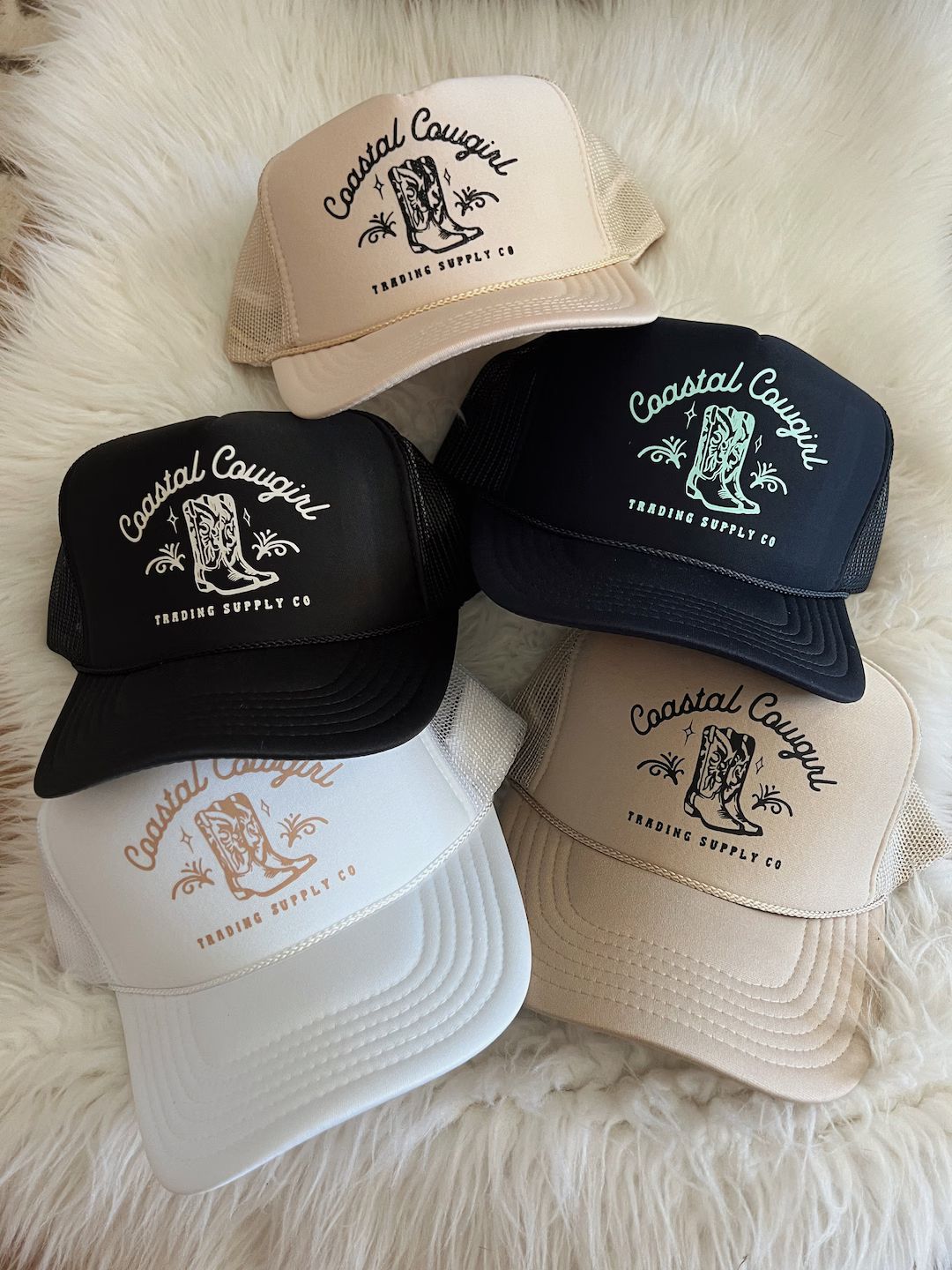 Coastal Cowgirl Trucker Hat | Etsy (US)