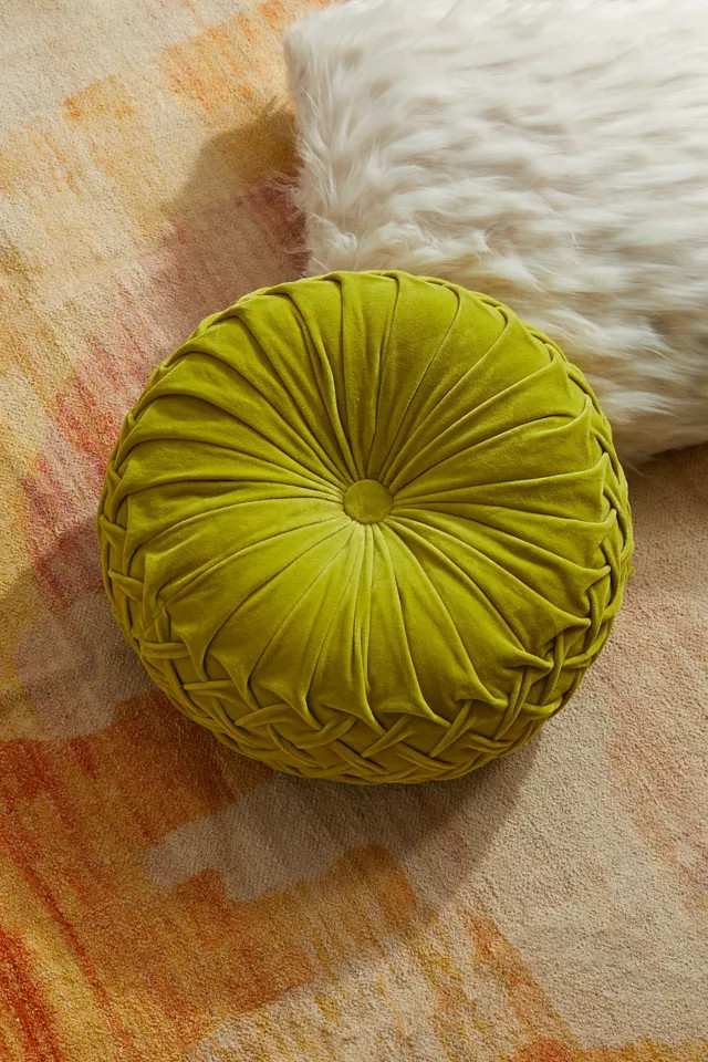 Round Pintuck Pillow | Urban Outfitters (US and RoW)