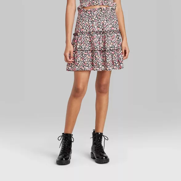 Women's Tiered Mini Skirt - Wild Fable™ | Target