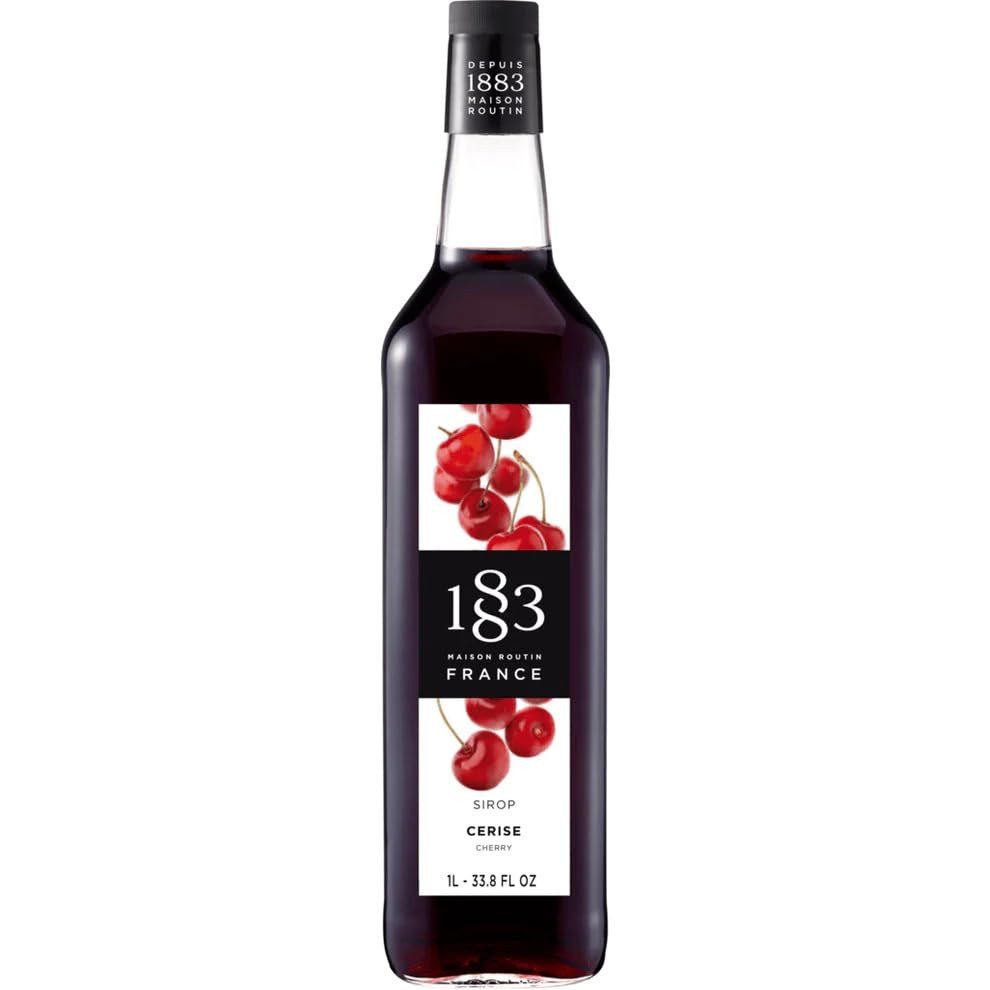1883 Cherry Syrup - Flavored Syrup for Coffee, Cocktails, and Iced Beverages - Made in France | P... | Amazon (US)