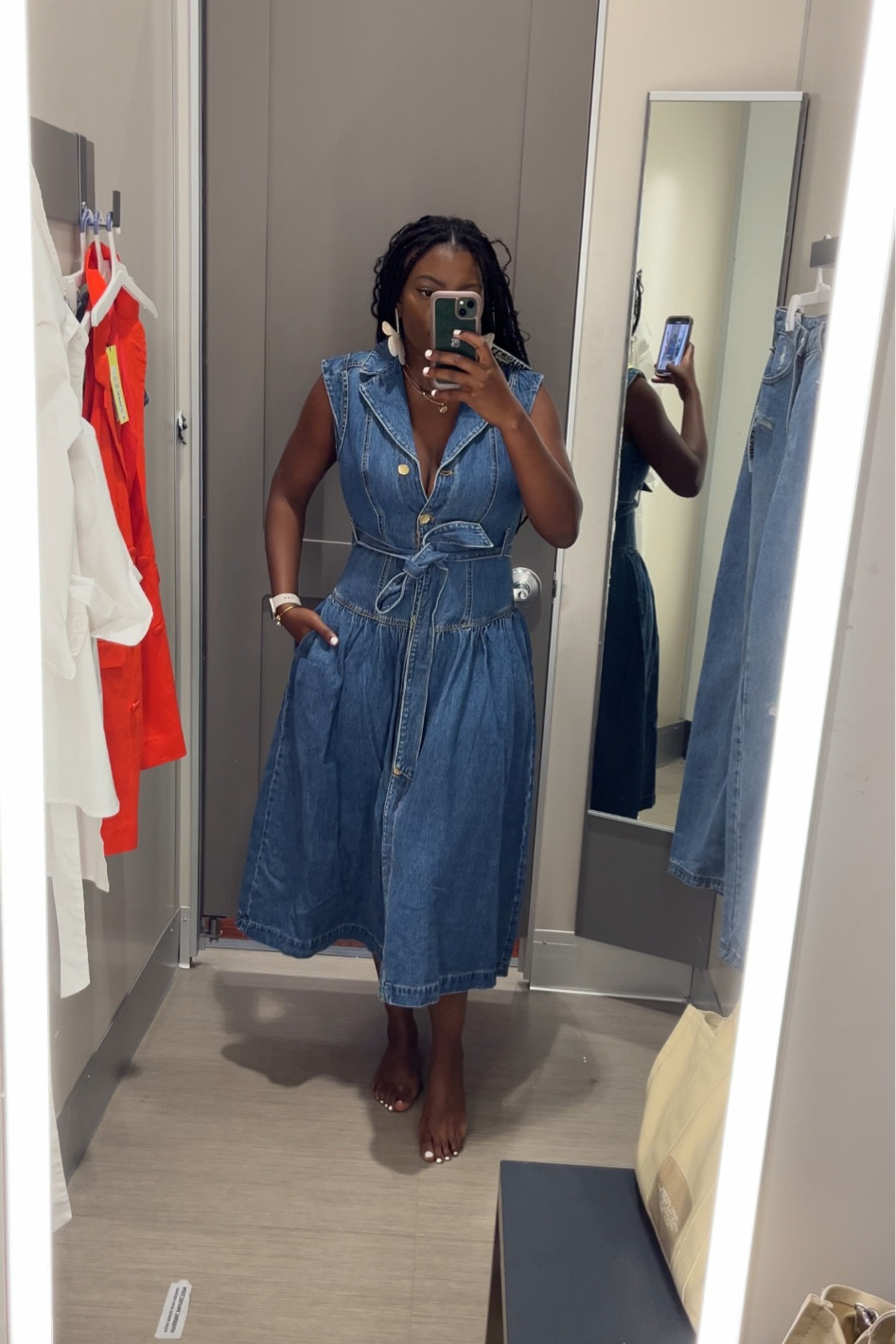 Dress is a size 8 as well it fit perfect when unbutton with cleavage 

#LTKFindsUnder50 #LTKStyleTip #LTKSeasonal