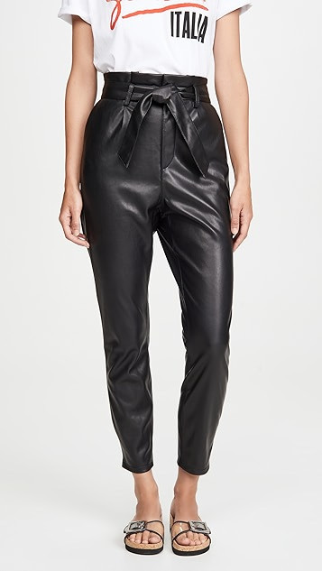 Vegan Leather Paper Bag Pants | Shopbop