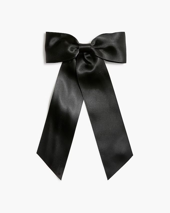 Satin bow hair barrette clip | J.Crew Factory