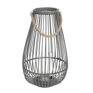 22 in. Wood and Metal Outdoor Patio Lantern | The Home Depot