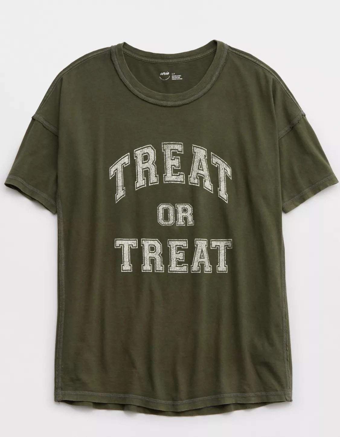 Aerie Crewneck Graphic Oversized Boyfriend T-Shirt | Aerie