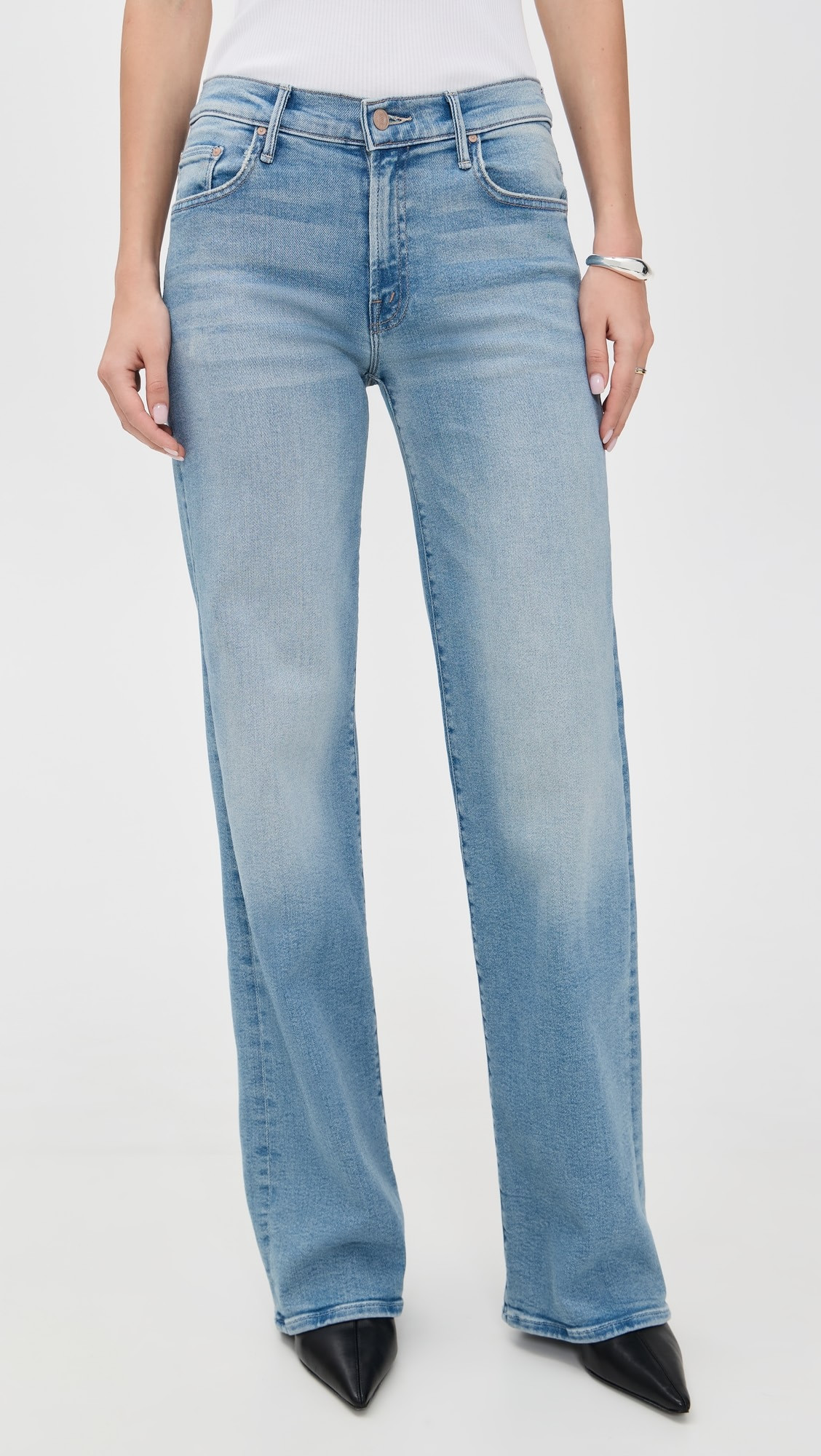 The Mid Rise Maven Sneak Jeans | Shopbop