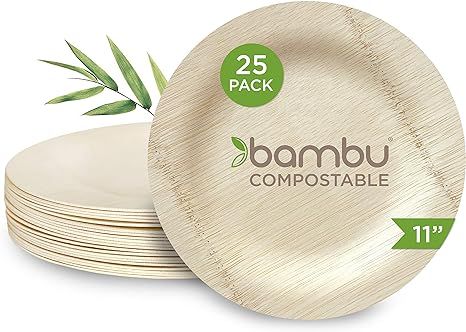 Bambu 063500 Veneerware Bamboo Plates | Amazon (US)