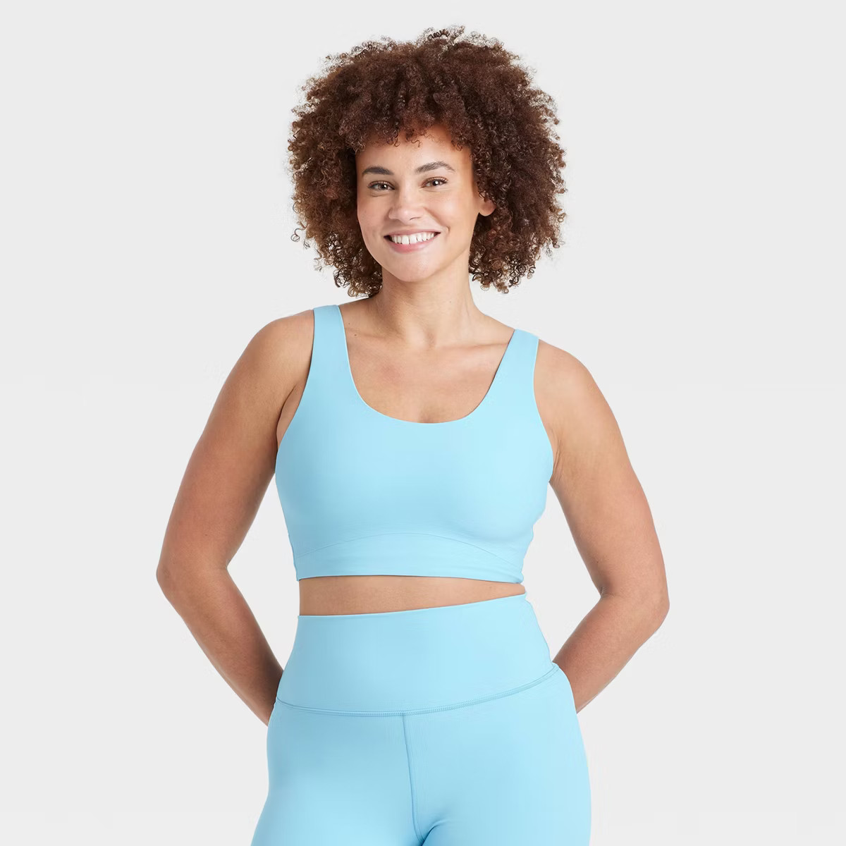 Women's Everyday Soft Medium Support Longline Sports Bra - All In Motion™ | Target