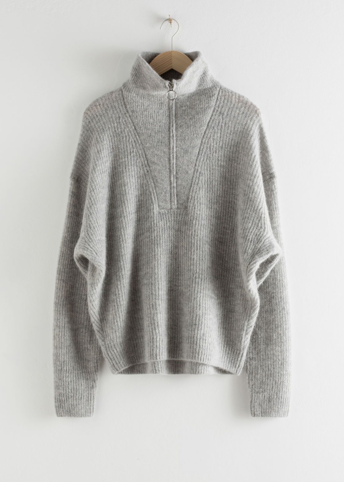 Wool Blend O-Ring Zipper Turtleneck | & Other Stories (EU + UK)