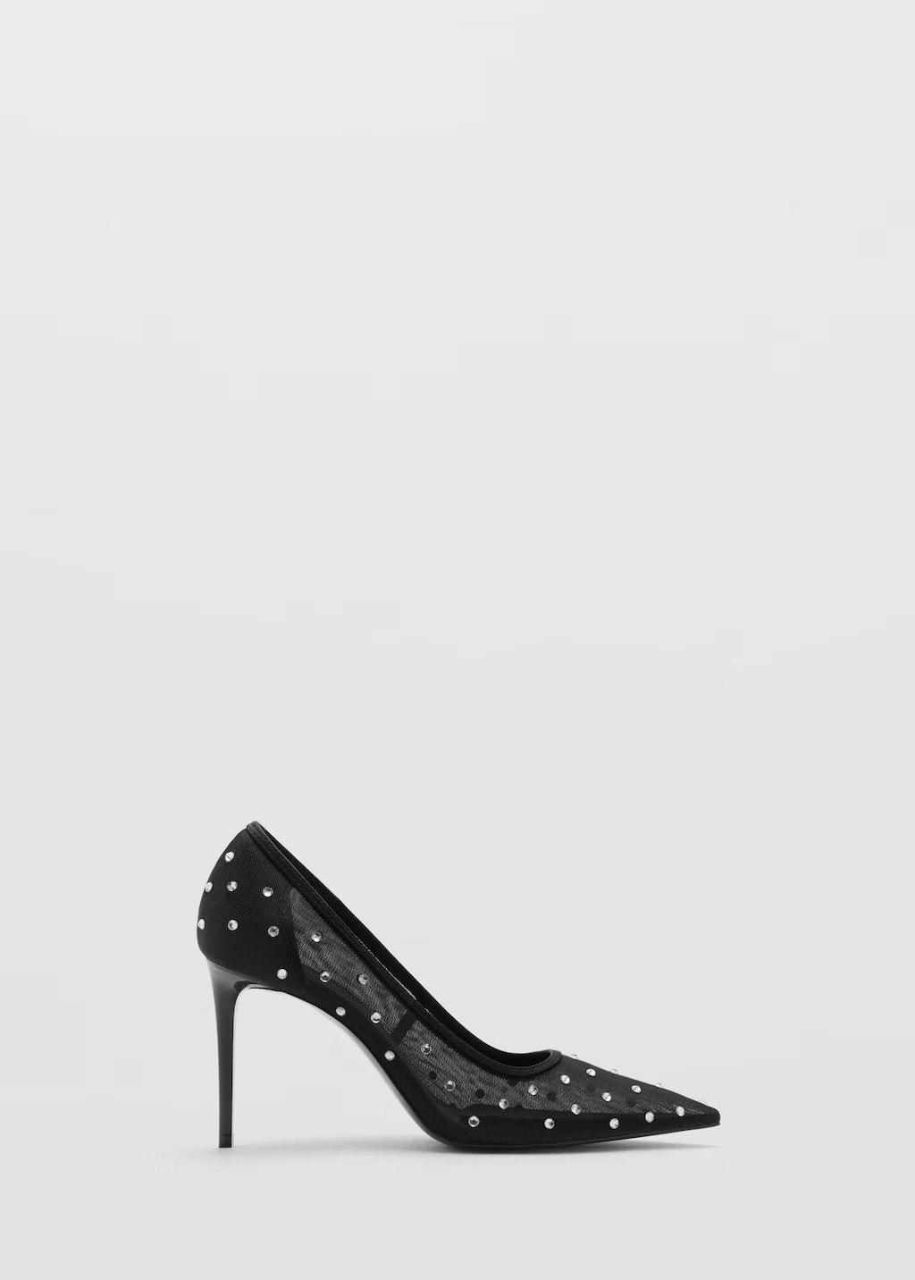 Glitter mesh heeled shoes - Women | MANGO United Kingdom | MANGO (UK)
