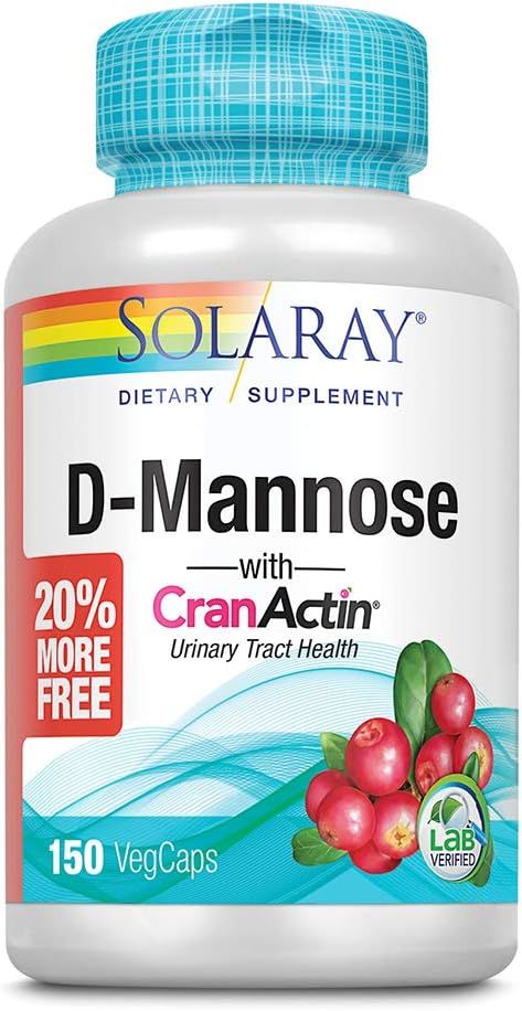 Solaray D-Mannose w/CranActin Cranberry Extract 1000mg w/VIT C | Healthy Urinary Tract Support (1... | Amazon (US)
