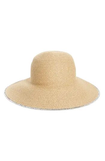 Women's Eric Javits 'Hampton' Straw Sun Hat - Beige | Nordstrom
