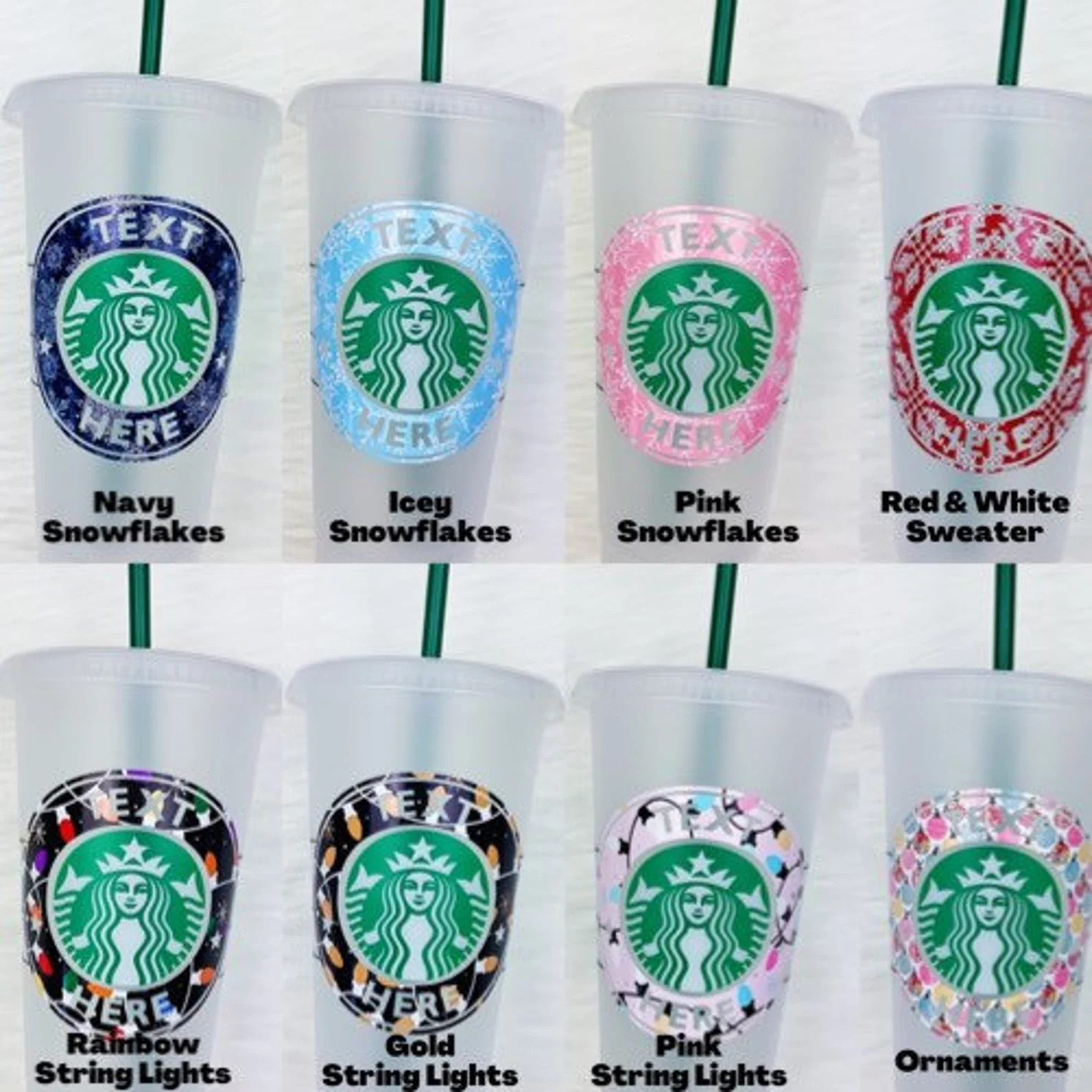 Hallmark Movie Fuel Starbucks Venti Cold Cup Lauren - Etsy | Etsy (US)