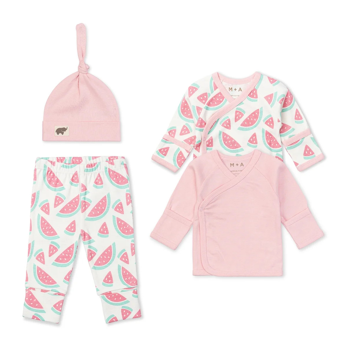 M+A by Monica + Andy Baby Organic Cotton Welcome Home Cuddle Box, Sizes Preemie - 3 Months | Walmart (US)