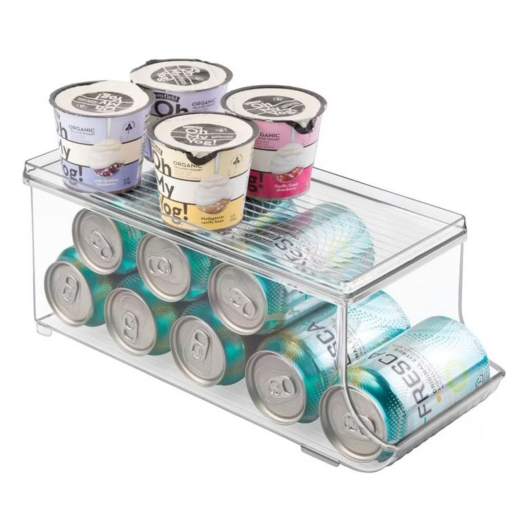 iDesign, Soda Can Holder with Lid, Clear | Walmart (US)