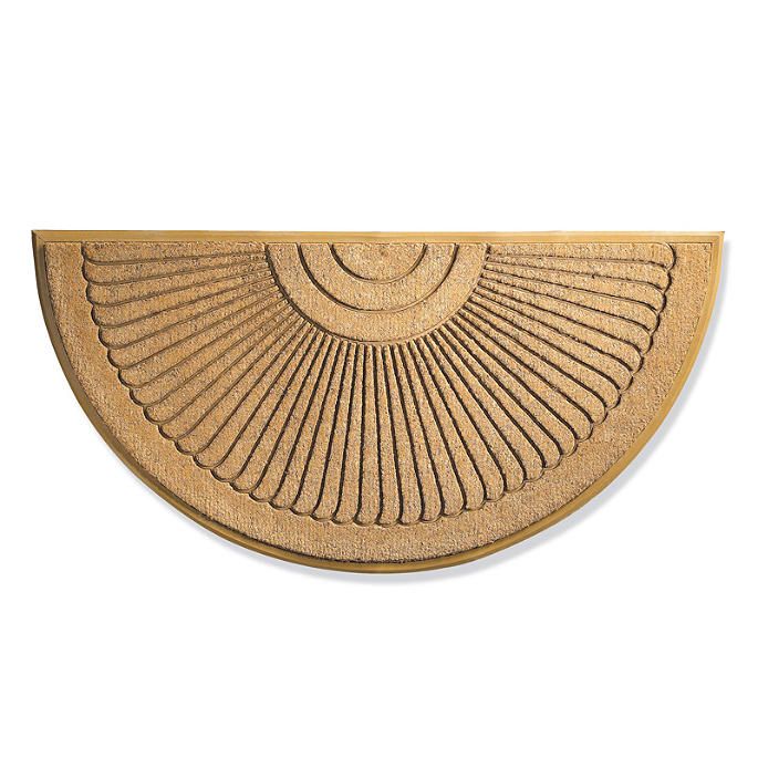 Sunburst Half-round Coco Door Mat | Frontgate | Frontgate