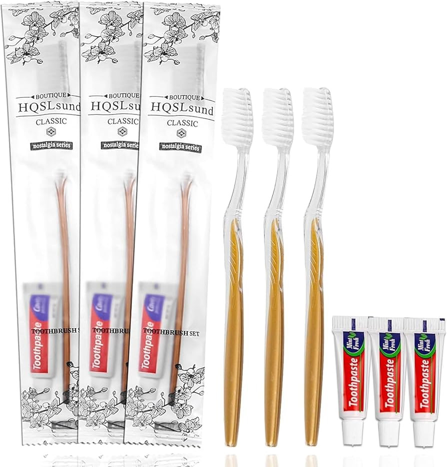 20 pcs Disposable Toothbrush with Toothpaste Bulk Individually Wrapped, Travel Toothbrush Kit, Ho... | Amazon (US)