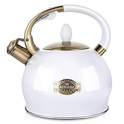 SUSTEAS Stove Top Whistling Tea Kettle-Surgical Stainless Steel Teakettle Teapot with Cool Touch ... | Amazon (US)
