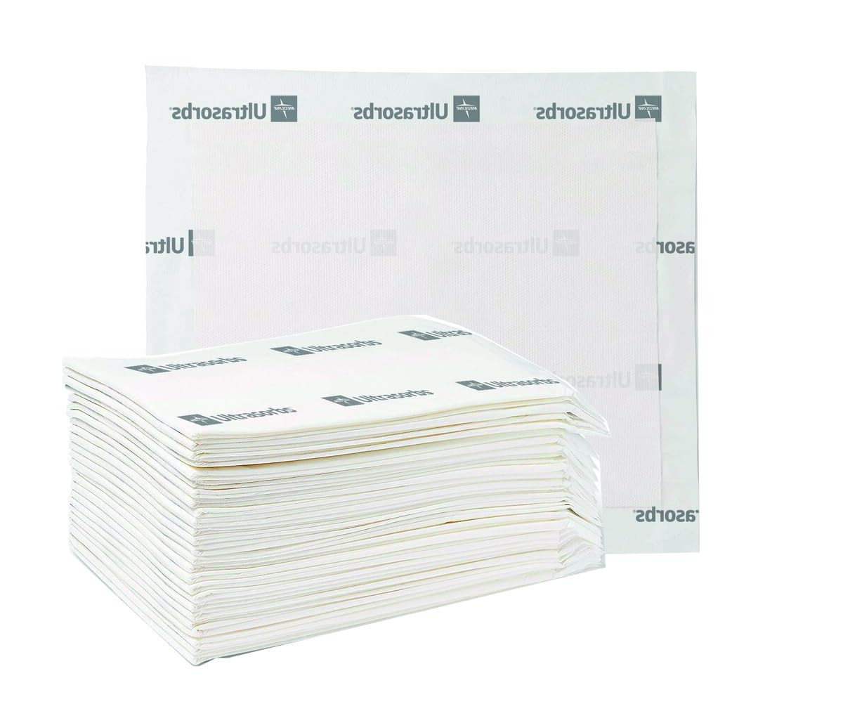 Medline Ultrasorbs Drypads, 30" x 36", 25 Count, Super Absorbent Disposable Bed Pads, Large Incon... | Amazon (US)