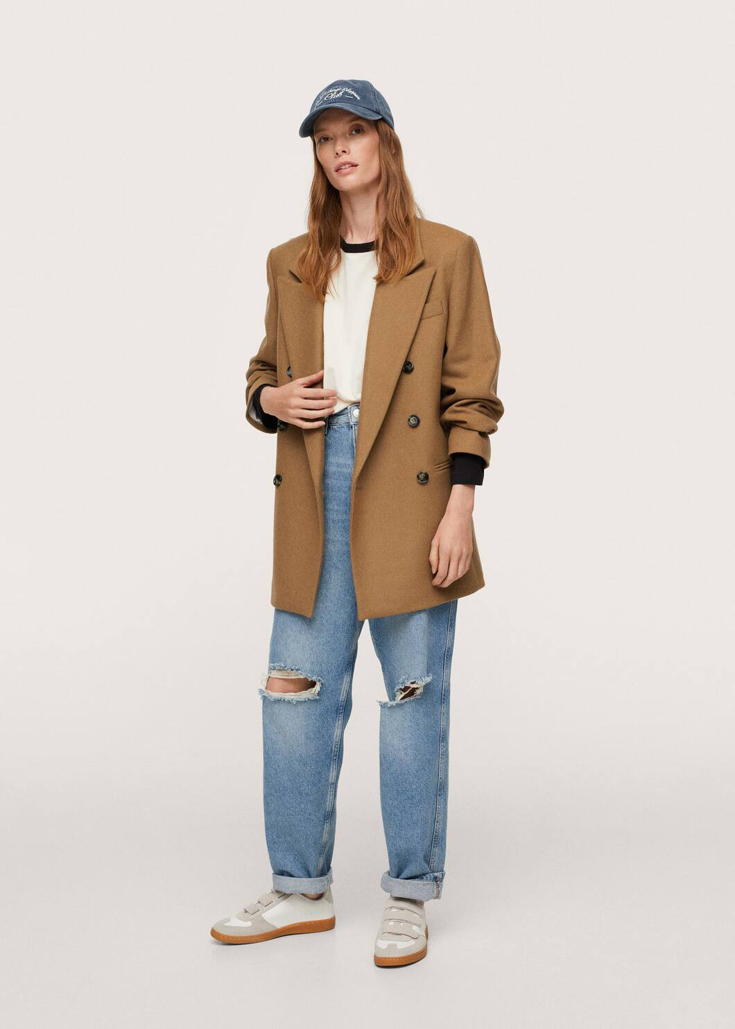 Oversized woolen blazer | MANGO (US)