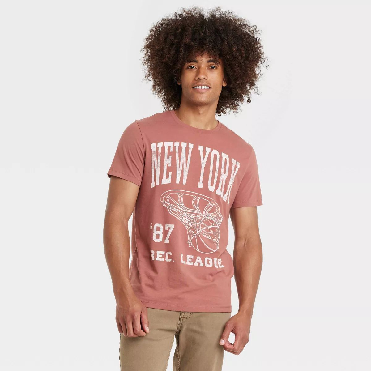 Men's Short Sleeve Crewneck T-Shirt - Goodfellow & Co™ Brown | Target