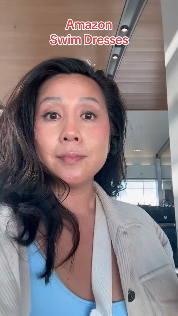 Swim dresses for extra coverage 

#LTKMidsize #LTKOver40 #LTKSwim